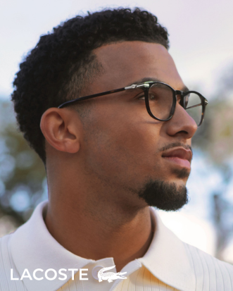 male model in lacoste eyeglasses